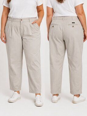 Canyon Creek Women's Khaki Straight Leg Pants Size 12x30 Beige Casual Comfort